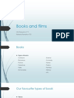 Books and Films: Types and Favorites