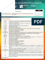 Calendario Academico Faed 2019