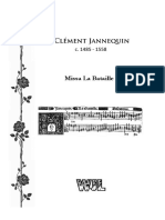 Jannequin, Clément - Missa La Bataille PDF