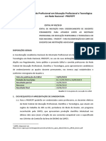 2019 Edital Profept Credenciamento Docente