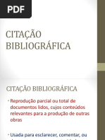 CITAÇÃO BIBLIOGRÁFICA