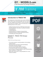 TRACE 700 Training Course Outline