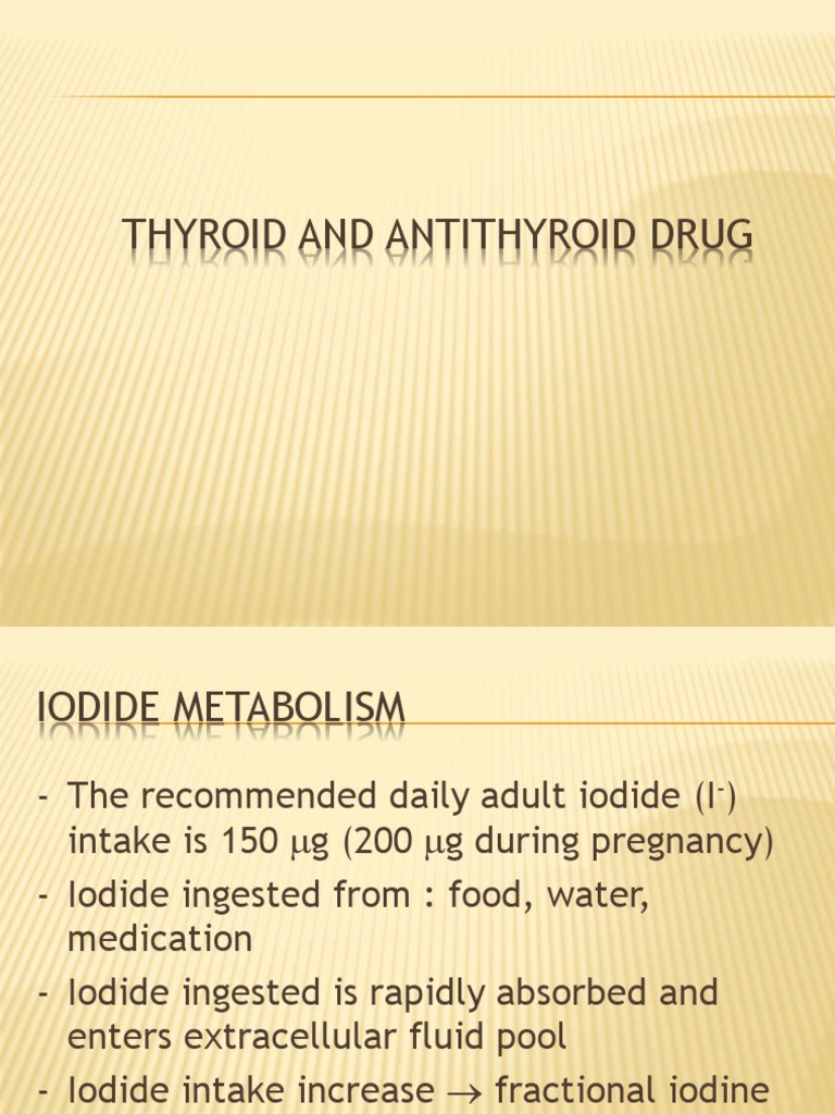 Tyroid Drug ppt3 PDF Medical Treatments Endocrine System