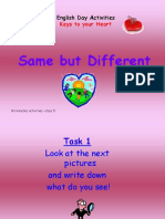 Same But Different: English Day Activities