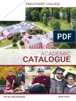 H-SC Academic Catalogue 2018-2019