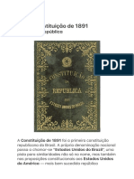 A Constituição de 1891