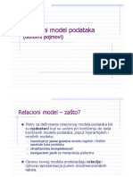 Relacioni Model I Normalizacija Podataka PDF