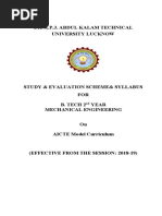 Mechanical Engineering btech