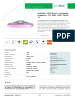 Bombilla LED UFO para Crecimiento de Plantas, E27, 40W, PLANT GROW 5 - 1