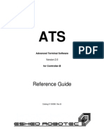 ATS. Reference Guide. Advanced Terminal Software. Version 2.0. For Controller-B. Catalog # 100086 Rev.B PDF
