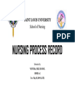 Nursing Process Record: Saint Louis University