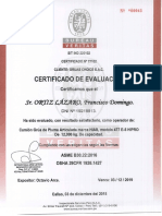 Certificado de Operador Francisco Ortiz Lazaro Ins