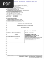Samsung motion in FTC-Qualcomm lawsuit