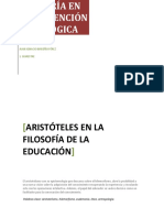 Aristoteles y La Educacion