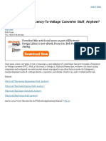 Frequency To Voltage Convert