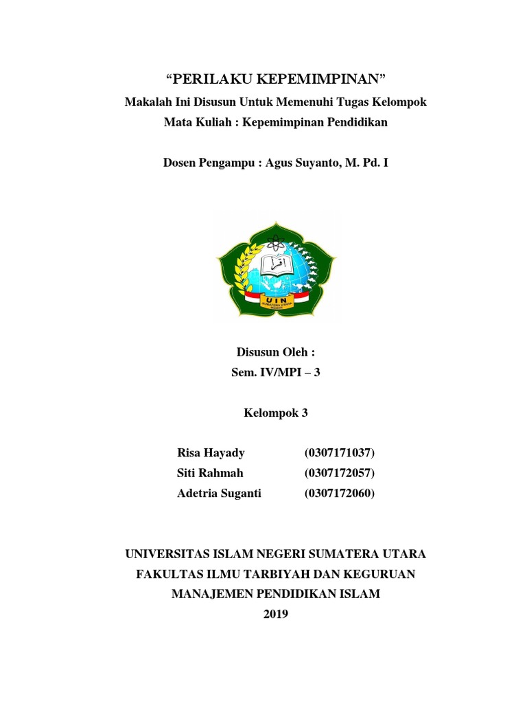 Makalah Kepemimpinan Pendidikan
