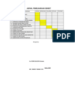 Jadwal Pemeliharaan Genset