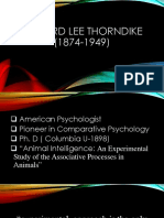 Thorndike's Theory of Personality
