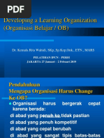 Learning Organization UPDATE JULI 2018