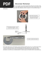 How to Read a Micrometer Guide | PDF