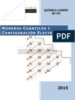 Números Cuanticos y Configuración Electrónica PDV