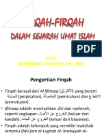 Firqah-Firqah Dalam Islam