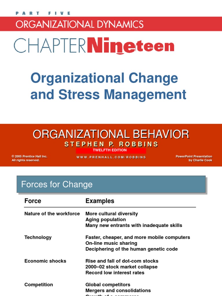 Chapter 18 Organizational Change and Stress Management | PDF ...