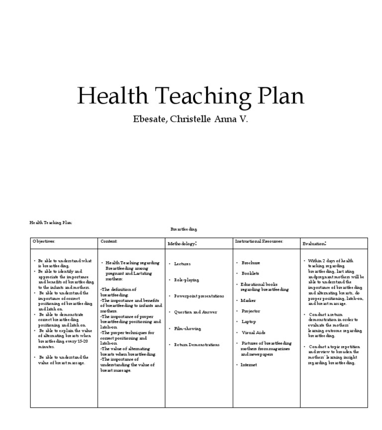 Breastfeeding HTP PDF Infancy Breastfeeding