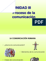 Unidad III Proceso de La Comunicacion