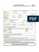 2019 GKS For ASEAN Countries' SCIENCE and ENGINEERING Students Invitation Program (Application Foram)