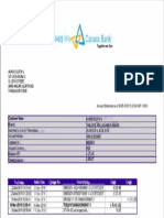 Canara Bank account statement