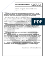 Gravar novo telecomando Marea