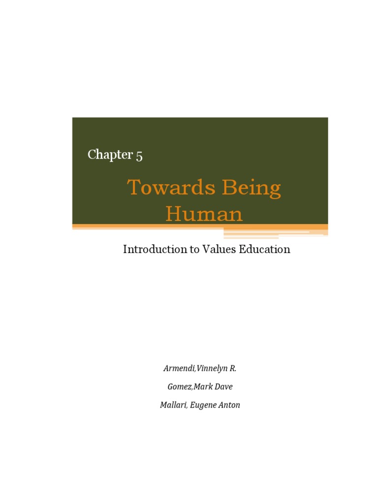 Understanding Human Existence and Values | PDF | Metaphysics | Psychology