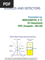 Sources and Detectors: Manjunatha. K. H. EC Department PDIT, Hosapete - 583 225