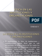 La Etica en Las Instituciones y Organizaciones