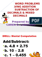 Solving Word Problems Involving Addition and