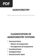 Agroforestry: Different Agroforestry Systems Prevalent in The Country