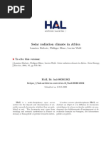 Solar Radiation Climate in Africa: Lamissa Diabate, Philippe Blanc, Lucien Wald