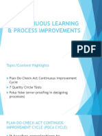 4 - Continuous Learning & Process Improvements