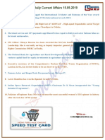 Current Affairs 15.05.2019