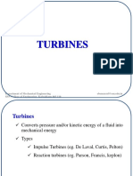 Turbines: Department of Mechanical Engineering Ebenezerd@ssn - Edu.in SSN College of Engineering, Kalvakkam 603 110