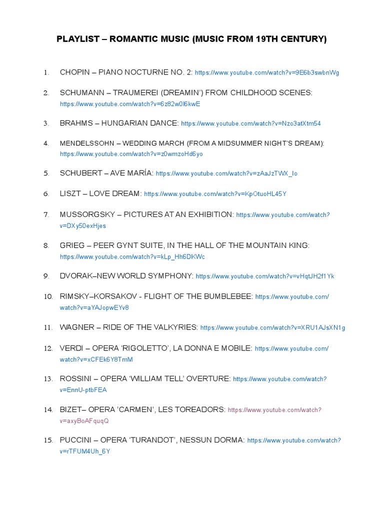 Romantic Song Cycles The Definitive List Listening Guide - gk2l6r9