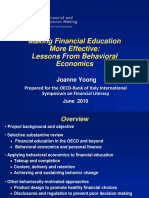 Making Financial Education More Effective: Lessons From Behavioral Economics