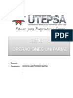 Operaciones Unitarias de Fabricacion de Cemento