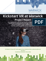 Kickstart VR at Warwick: Project Report