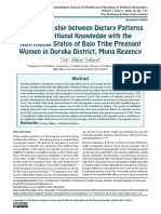 The Relationship Between Dietary Patterns and Nutritional Knowledge With The Nutritional Status of Bajo Tribe Pregnant Women in Duruka District, Muna Regency