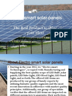 Electrosmart Solar-Panels: The Real Product To Shine Your Ideas