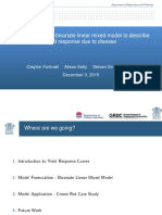 Bivariate Linear Mixed Model To Describe Yield Response Due To Disease