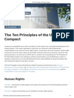 Ten Principles of UN Global Compact