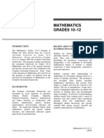 Mathematics GRADES 10-12: Beliefs About Students and Mathematics Learning